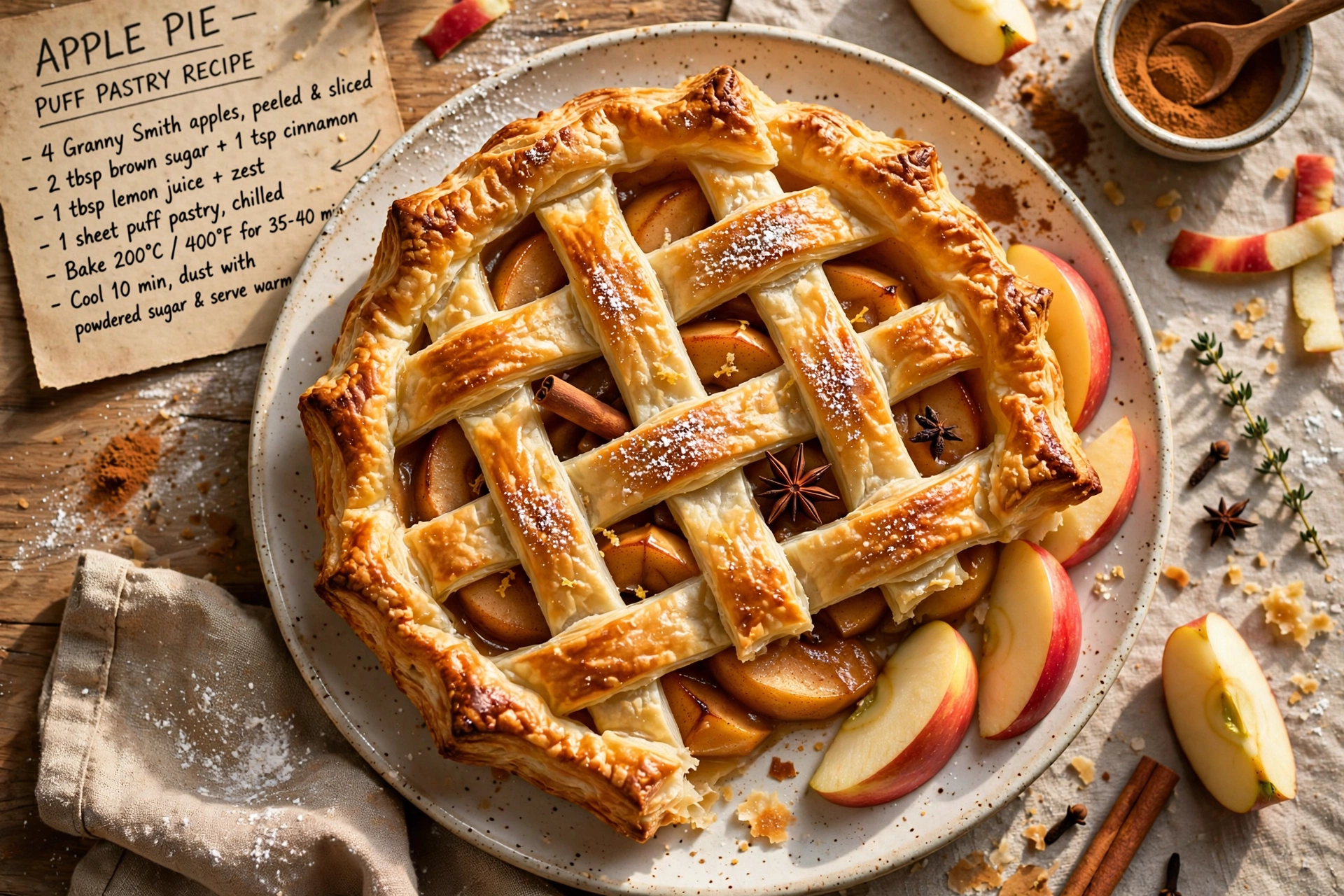 Apple Pie with Puff Pastry