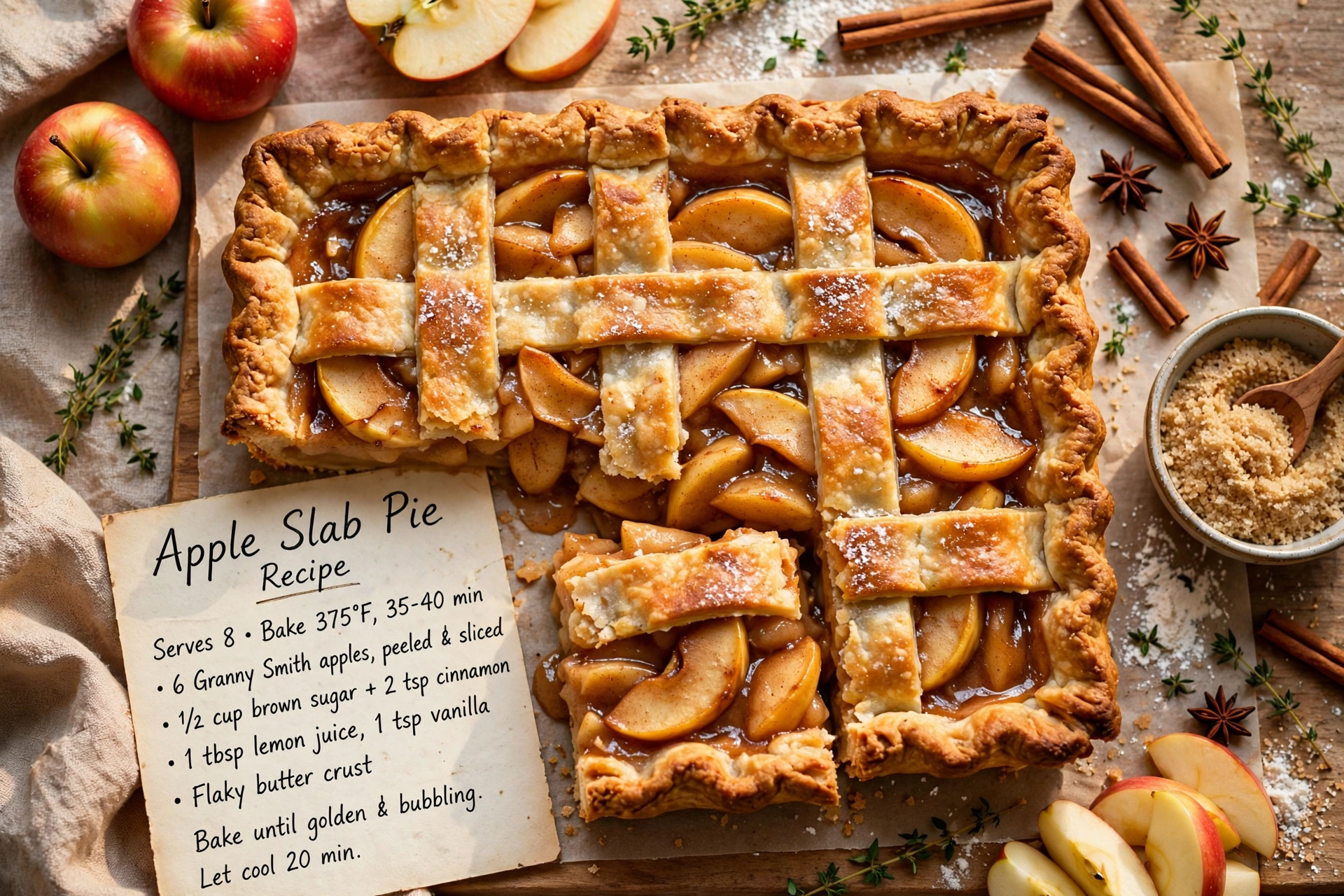 Apple Slab Pie