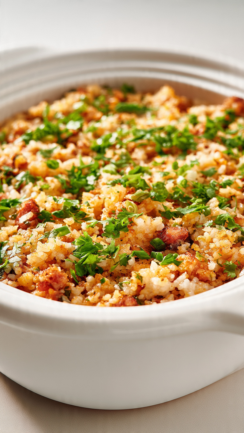 Cheesy Mexican Ground Beef and Rice Casserole