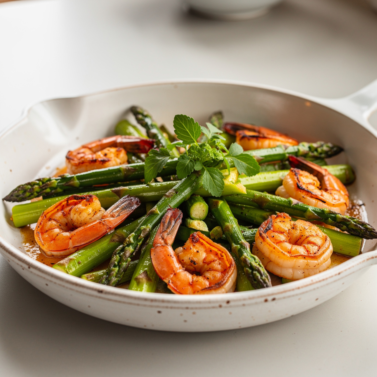 Blackened Shrimp and Asparagus Skillet