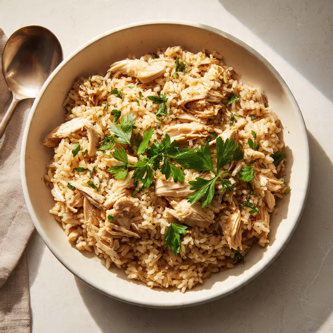 Creamy Crockpot Chicken and Rice