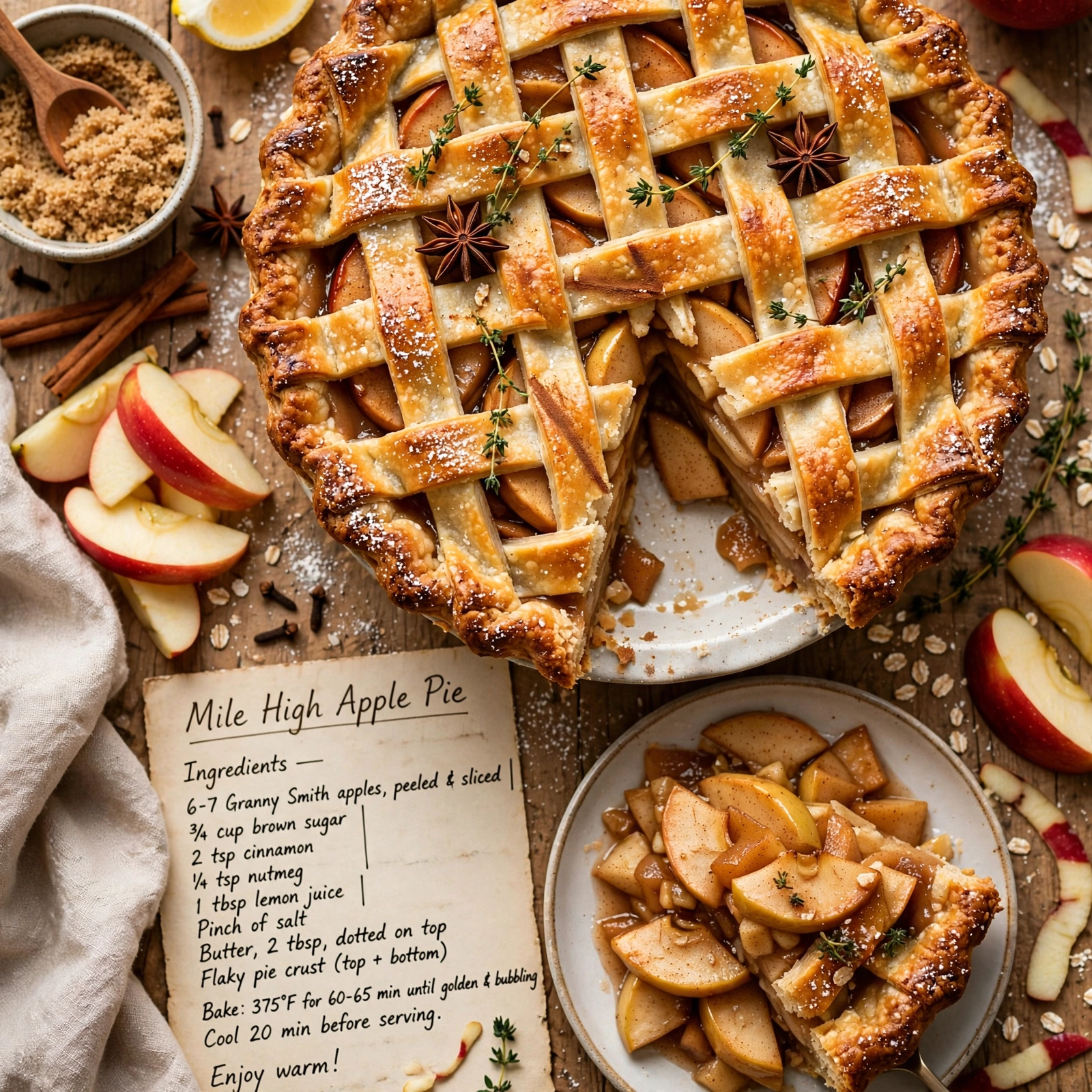 Mile High Apple Pie