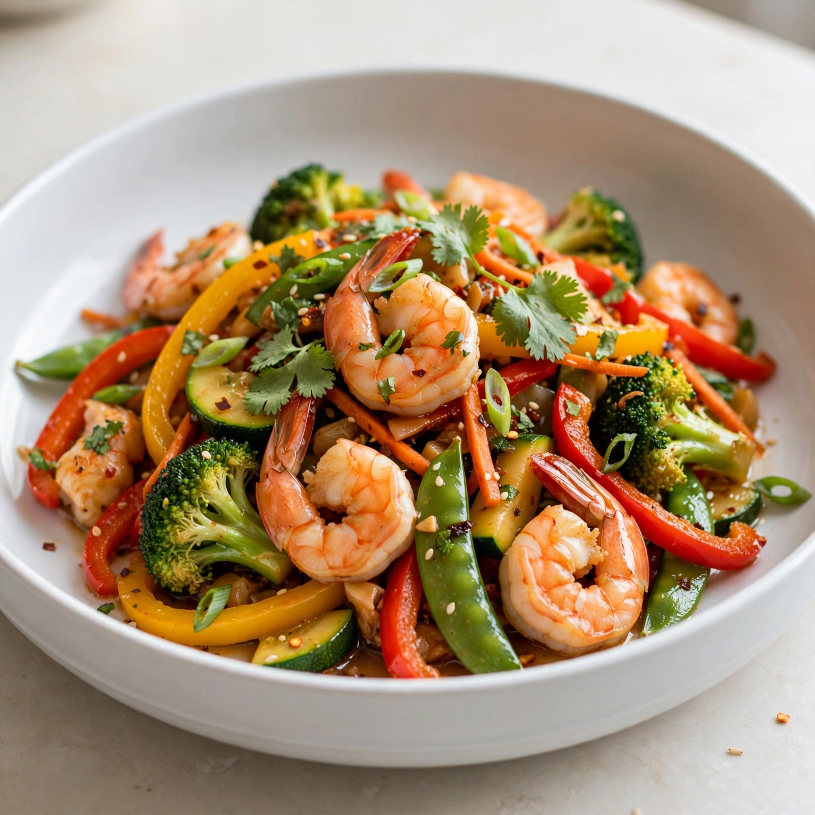 Shrimp and Vegetable Stir-Fry