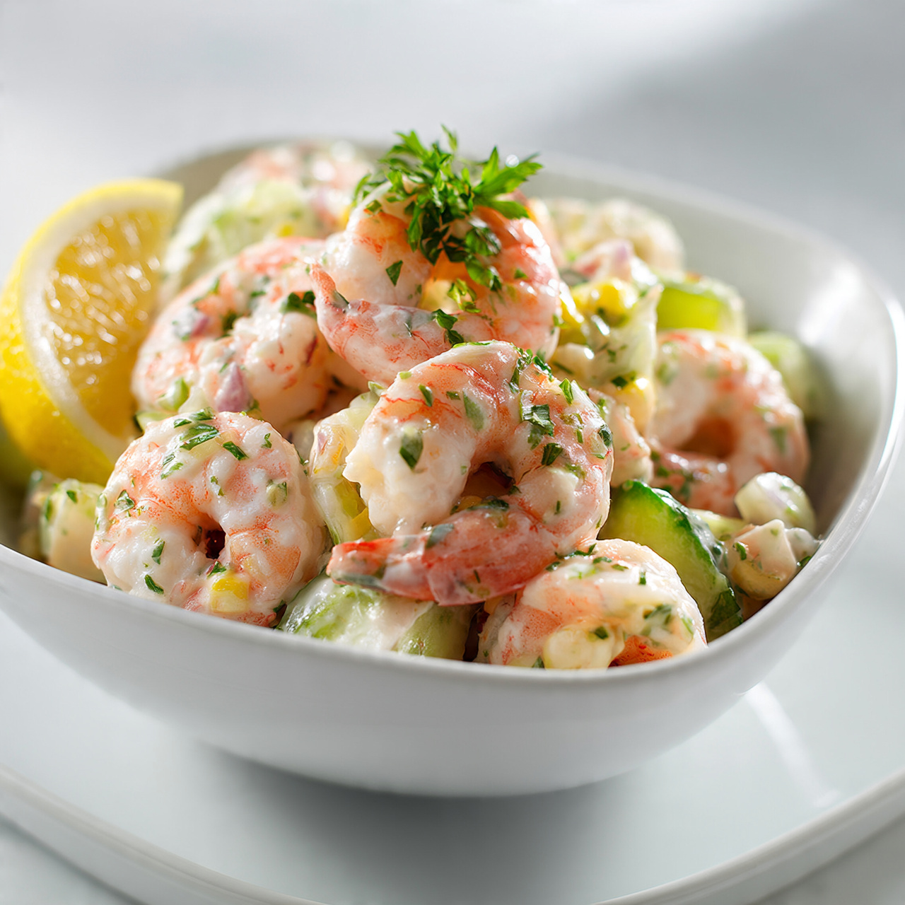 Creamy Shrimp Salad (Easy Cold Shrimp Dinner Idea)